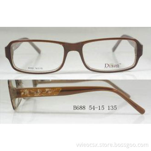 Gradual Color Black-Smoke Acetate Optical Frames Female Sty